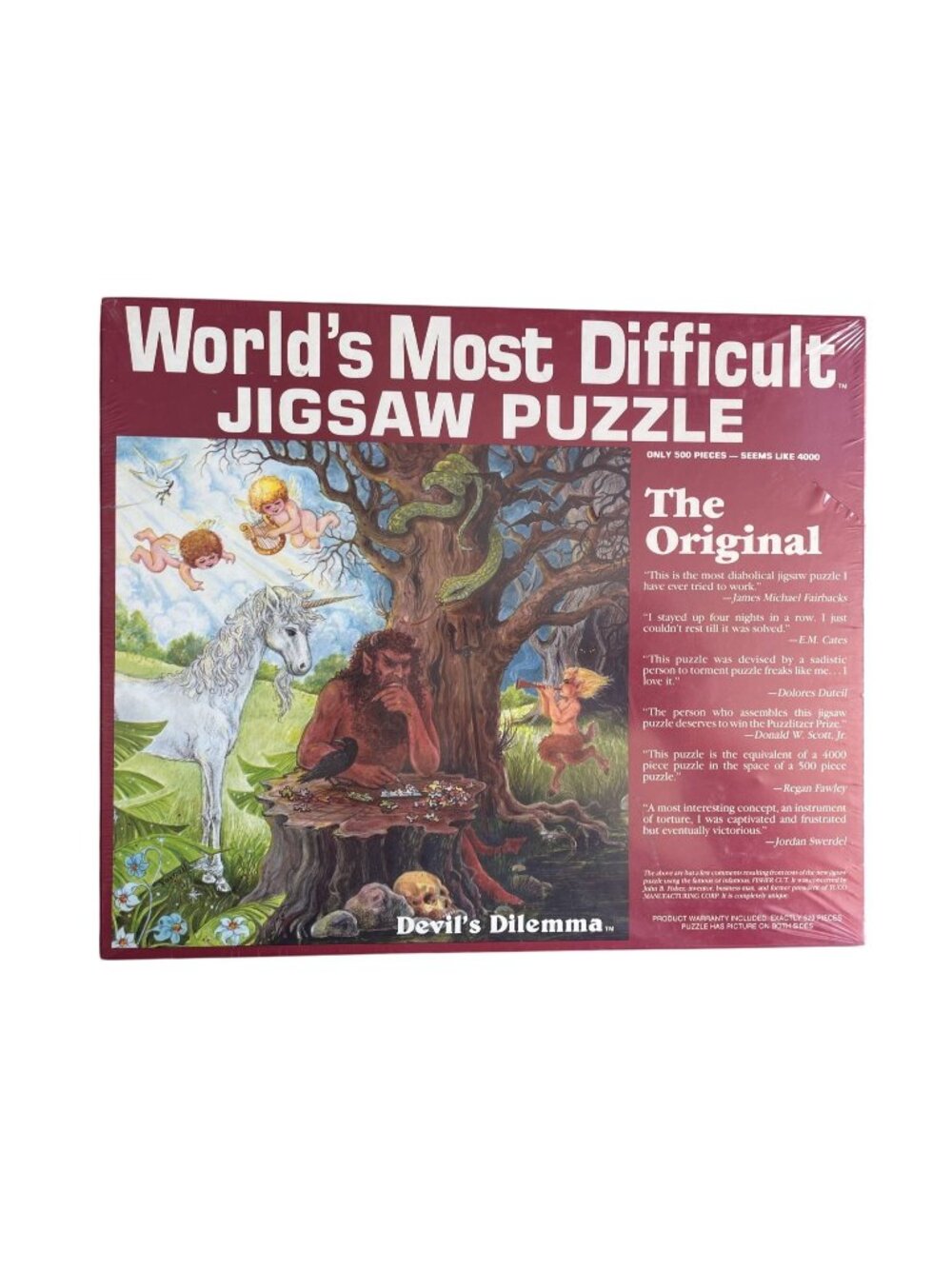 NEW World's Most Difficult Double Sided Jigsaw Puzzle Devil's Dilemma SEALED